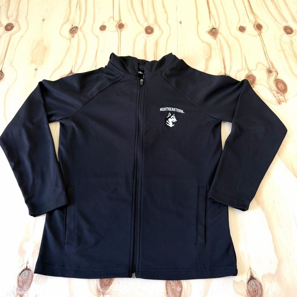 Women's Antigua Black Northeastern Huskies Generation Full-Zip Jacket Size Small - Picture 1 of 10